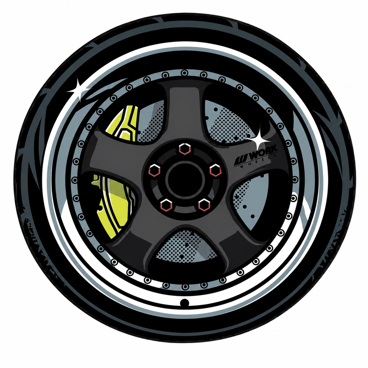 Racing Tires Rugs
