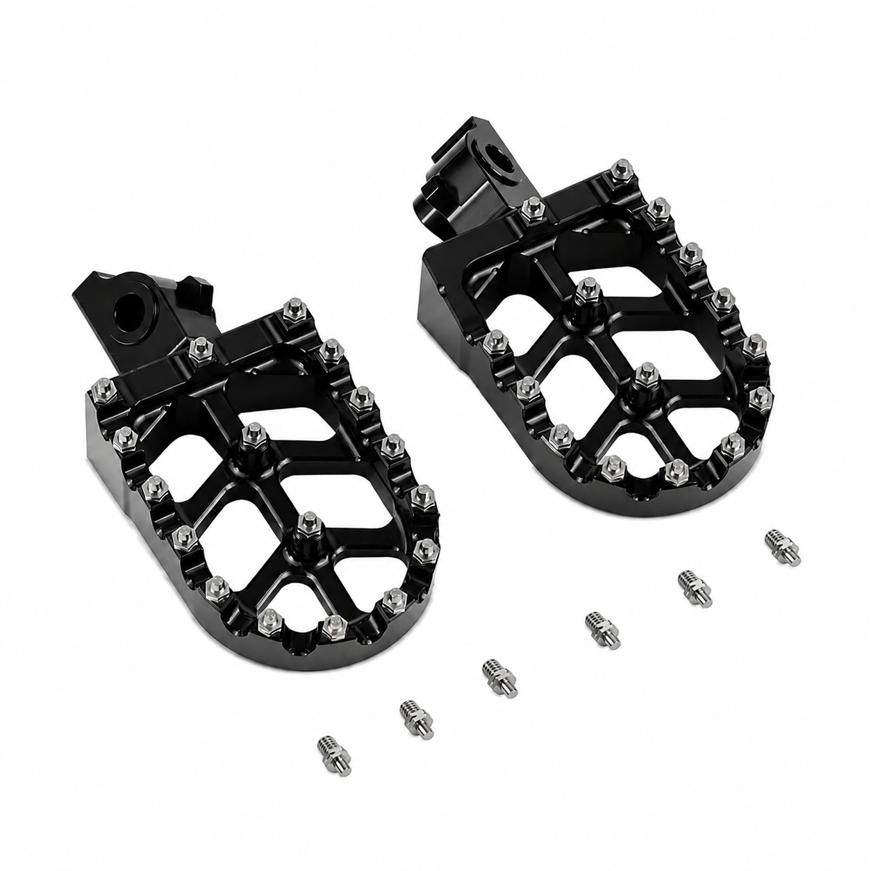 Titanium foot pegs