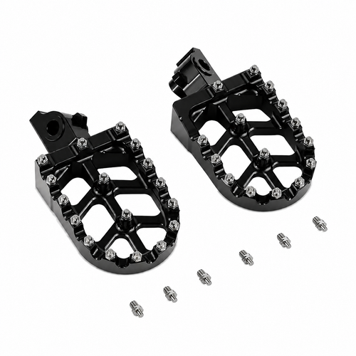 Titanium foot pegs